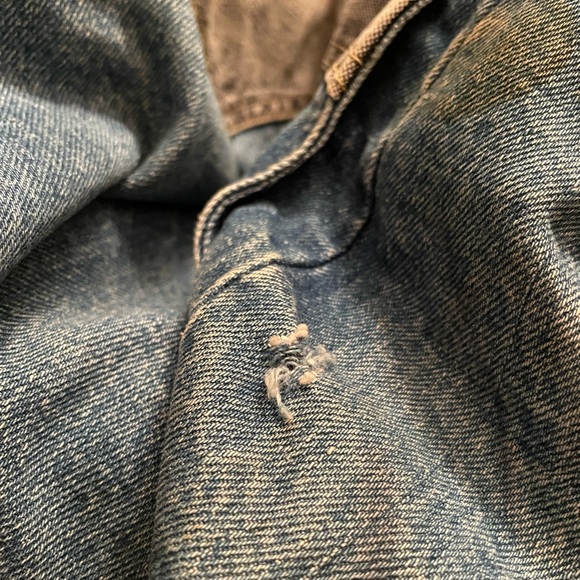 Vintage Guess Marciano Back To The Future Guess 2 Tone Denim Jean Jacket SMALL - Picture 3 of 7